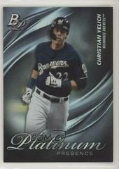 Christian Yelich #PP-17 Baseball Cards 2019 Bowman Platinum Presence Prices