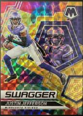 Justin Jefferson [Gold] Football Cards 2022 Panini Mosaic Swagger Prices