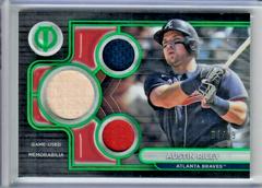 Austin Riley [Green] Baseball Cards 2024 Topps Tribute Triple Relic Prices