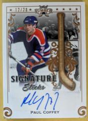 Paul Coffey [Platinum] #SS-PC1 Hockey Cards 2021 Leaf Lumber Signature Sticks Prices