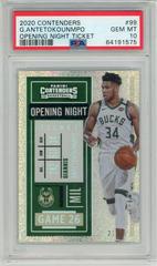 Giannis Antetokounmpo [Opening Night Ticket] #99 Basketball Cards 2020 Panini Contenders Prices