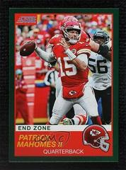 Patrick Mahomes II [End Zone] #1 Football Cards 2019 Panini Score Prices