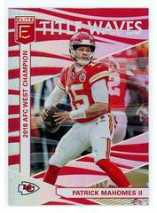 Patrick Mahomes II Football Cards 2019 Donruss Elite Title Waves Prices