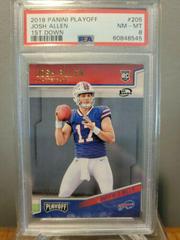 Josh Allen [1st Down] Football Cards 2018 Panini Playoff Prices