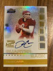 David Carr [Certified Autograph Gold Refractor] #115 Football Cards 2002 Topps Finest Prices