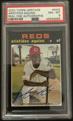 Aristides Aquino Baseball Cards 2020 Topps Heritage Real One Autographs Prices
