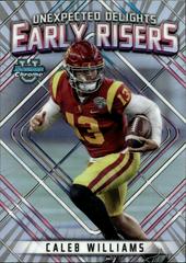 Caleb Williams #ER-1 Football Cards 2023 Bowman Chrome University Unexpected Delights Early Risers Prices