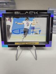 Justin Tucker [Silver] Football Cards 2022 Panini Black Iconic Impact Ink Autographs Prices