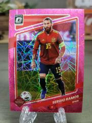 Sergio Ramos [Optic Pink Velocity] Soccer Cards 2021 Panini Donruss Road to Qatar Prices