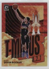 Devin Booker [Red Wave] Basketball Cards 2021 Panini Donruss Optic T Minus 3 2 1 Prices