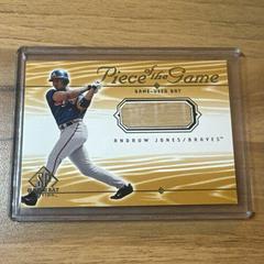 Andruw Jones Baseball Cards 2001 SP Game Bat Piece of the Game Prices