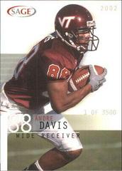 Andre Davis Football Cards 2002 Sage Prices