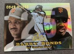Barry Bonds [Row 1] Baseball Cards 1999 Flair Showcase Prices