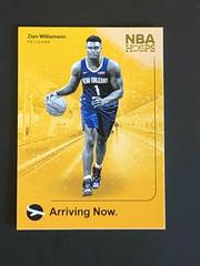 Zion Williamson [Winter] #2 Basketball Cards 2019 Panini Hoops Arriving Now Prices