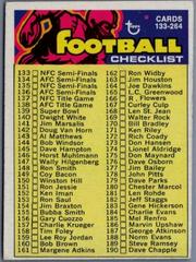 Checklist 133-264 Football Cards 1973 Topps Prices