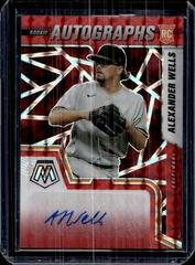 Alexander Wells [Choice Fusion] #RAM-AW Baseball Cards 2022 Panini Mosaic Rookie Autographs Prices