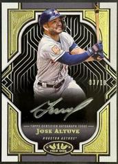 Jose Altuve [Silver Ink] #T1A-JA Baseball Cards 2023 Topps Tier One Autographs Prices
