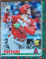 Shohei Ohtani [Holding Presents] #HW33 Baseball Cards 2019 Topps Holiday Mega Box Prices