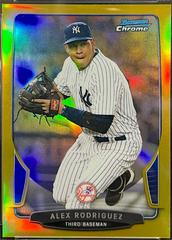 Alex Rodriguez [Gold Refractor] #171 Baseball Cards 2013 Bowman Chrome Prices