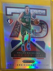 Dirk Nowitzki [Silver] #8 Basketball Cards 2021 Panini Prizm NBA 75th Anniversary Logo Prices