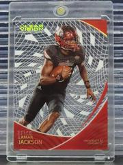 Lamar Jackson [Gold] #19 Football Cards 2023 Panini Chronicles Draft Picks Clear Vision Prices