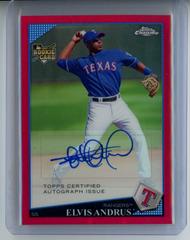 Elvis Andrus [Autograph Red Refractor] #227 Baseball Cards 2009 Topps Chrome Prices
