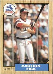 Carlton Fisk #164 Baseball Cards 1987 O Pee Chee Prices