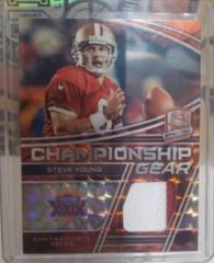 Steve Young [Orange] #CG-SYO Football Cards 2022 Panini Spectra Championship Gear Prices