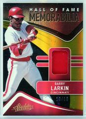 Barry Larkin [Spectrum Gold] Baseball Cards 2022 Panini Absolute Hall of Fame Memorabilia Prices