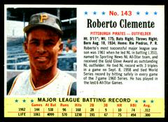 Roberto Clemente [Hand Cut] Baseball Cards 1963 Post Cereal Prices