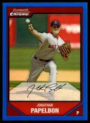 Jonathan Papelbon [Blue Refractor] #6 Baseball Cards 2007 Bowman Chrome Prices