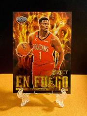 Zion Williamson [Gold] #4 Basketball Cards 2022 Panini Select En Fuego Prices