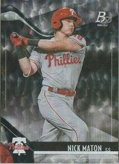 Nick Maton [Ice Foil] #TOP-10 Baseball Cards 2021 Bowman Platinum Top Prospects Prices