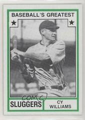 Cy Williams [Tan Back] #40 Baseball Cards 1982 TCMA Greatest Sluggers Prices
