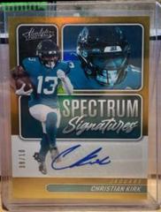 Christian Kirk [Gold] #SPEC-CK Football Cards 2022 Panini Absolute Spectrum Signatures Prices