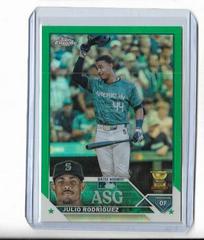 Julio Rodriguez [Green] #ASGC-1 Baseball Cards 2023 Topps Chrome Update All Star Game Prices
