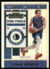 Luka Doncic [Conference Finals Ticket] #73 Basketball Cards 2019 Panini Contenders Prices