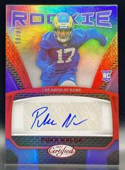 Puka Nacua [Red] #RS-18 Football Cards 2023 Panini Certified Rookie Signatures Prices