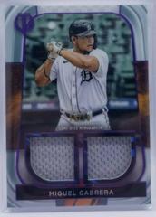 Miguel Cabrera [Purple] #DR-MC Baseball Cards 2022 Topps Tribute Dual Relics Prices