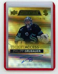Philipp Grubauer [Yellow] #TAA-PG Hockey Cards 2021 Upper Deck Credentials Ticket Access Autographs Prices
