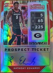 Anthony Edwards [Autograph] #51 Basketball Cards 2020 Panini Contenders Draft Picks Prices