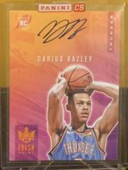Darius Bazley [Citrine] Basketball Cards 2019 Panini Court Kings Fresh Paint Autographs Prices