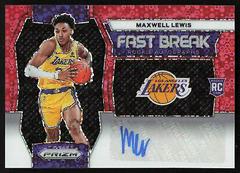 Maxwell Lewis [Red] #38 Basketball Cards 2023 Panini Prizm Fast Break Rookie Autograph Prices