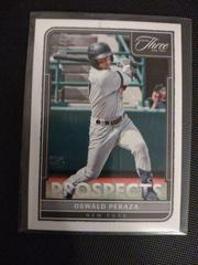 Oswald Peraza #P-20 Baseball Cards 2022 Panini Three and Two Prospects Prices