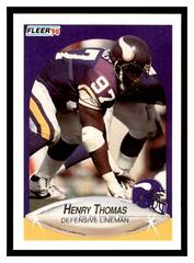 Henry Thomas #U-95 Football Cards 1990 Fleer Update Prices