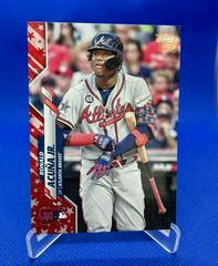 Ronald Acuna Jr. [Independence Day] Baseball Cards 2020 Topps Update Prices