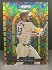 Fernando Tatis Jr. [Gold Prizm] Baseball Cards 2022 Panini Prizm Stained Glass Prices