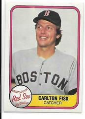 Carlton Fisk #224 Baseball Cards 1981 Fleer Prices