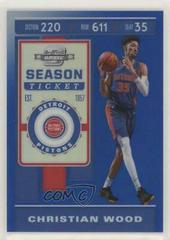 Christian Wood [Blue] #4 Basketball Cards 2019 Panini Contenders Optic Prices