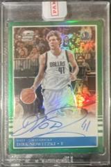 Dirk Nowitzki [Green] #10 Basketball Cards 2022 Panini Contenders Optic 1985 Tribute Autograph Prices